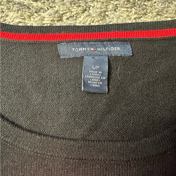 Tommy Hilfiger Sweater Long-Sleeve Bow Crew-Neck Small lightweight Christmas - Picture 4 of 8